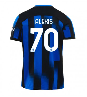Inter Milan Alexis Sanchez #70 Hjemmebanetrøje 2023-24 Kort ærmer